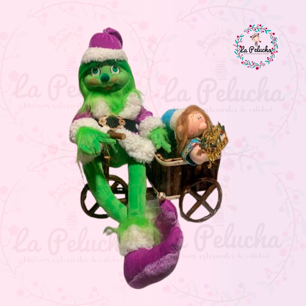 Grinch robandose un duendecito